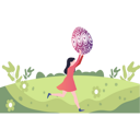 پیش‌نمایش فایل girl-is-playing-with-easter-egg-5143129 از پک عید پاک