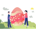 پیش‌نمایش فایل kids-painting-easter-eggs-5143132 از پک عید پاک