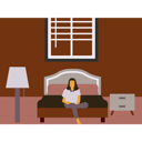 پیش‌نمایش فایل girl-sitting-in-hotel-room-5226353 از پک هتل