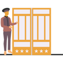 پیش‌نمایش فایل guard-standing-at-hotel-gate-5226355 از پک هتل
