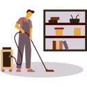 پیش‌نمایش فایل room-service-boy-cleaning-the-room-with-a-vacuum-cleaner-5226354 از پک هتل