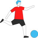 پیش‌نمایش فایل boy-kicking-soccer-ball-5230555 از پک ورزشکار دو و میدانی