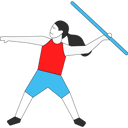 پیش‌نمایش فایل girl-throwing-javelin-stick-5230560 از پک ورزشکار دو و میدانی