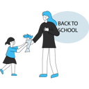 پیش‌نمایش فایل student-giving-flower-bouquet-to-teacher-5229924 از پک بازگشت به مدرسه