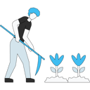 پیش‌نمایش فایل boy-digging-using-axe-5241356 از پک کشاورزی