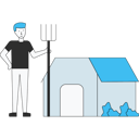 پیش‌نمایش فایل farmer-boy-standing-with-pitchfork-in-farm-5241358 از پک کشاورزی