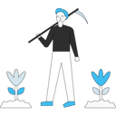 پیش‌نمایش فایل farmer-standing-in-farm-with-pick-axe-5241366 از پک کشاورزی