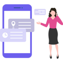 پیش‌نمایش فایل girl-is-checking-the-meeting-place-and-time-on-the-phone-5237497 از پک تنظیم قرار ملاقات