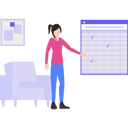 پیش‌نمایش فایل girl-is-marking-the-appointments-on-the-calendar-5237489 از پک تنظیم قرار ملاقات