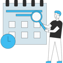 پیش‌نمایش فایل boy-is-looking-for-appointments-on-the-calendar-5237212 از پک تنظیم قرار ملاقات