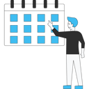پیش‌نمایش فایل boy-pointing-to-the-calendar-5237226 از پک تنظیم قرار ملاقات