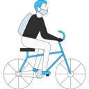 پیش‌نمایش فایل boy-going-school-on-bicycle-with-face-mask-5254237 از پک بازگشت به مدرسه پس از کرونا