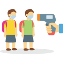 پیش‌نمایش فایل checking-the-students-temperature-using-temperature-machine-5253935 از پک بازگشت به مدرسه پس از کرونا