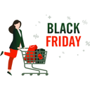 پیش‌نمایش فایل female-shopping-on-black-friday-5250971 از پک جمعه سیاه