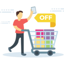 پیش‌نمایش فایل black-friday-shoppers-get-discount-on-shopping-5257533 از پک تخفیف‌های جمعه سیاه