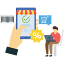 پیش‌نمایش فایل boy-checkout-online-order-in-sale-period-5257521 از پک تخفیف‌های جمعه سیاه