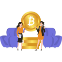 پیش‌نمایش فایل business-women-discussing-about-bitcoin-5255200 از پک بیت‌کوین