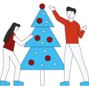 پیش‌نمایش فایل couple-decorating-christmas-tree-5468060 از پک فعالیت‌های کریسمس