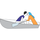 پیش‌نمایش فایل couple-kissing-in-boat-5471132 از پک زوج عاشق