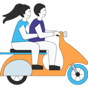 پیش‌نمایش فایل couple-ride-on-vespa-5471134 از پک زوج عاشق