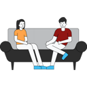 پیش‌نمایش فایل couple-sitting-on-sofa-5471141 از پک زوج عاشق
