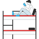 پیش‌نمایش فایل boy-studying-in-hostel-room-5469657 از پک زندگی دانشگاهی