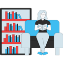 پیش‌نمایش فایل girl-reading-book-on-sofa-5469648 از پک زندگی دانشگاهی