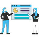 پیش‌نمایش فایل girls-presenting-analytics-chart-5474227 از پک مدت زمان کووید