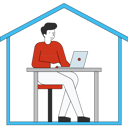 پیش‌نمایش فایل man-is-working-from-home-5474230 از پک مدت زمان کووید