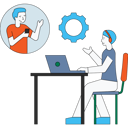 پیش‌نمایش فایل customer-talking-to-service-center-5482511 از پک پشتیبانی مشتریان