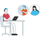 پیش‌نمایش فایل customers-call-center-5482512 از پک پشتیبانی مشتریان