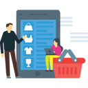 پیش‌نمایش فایل couple-shopping-online-5489626 از پک فروشگاه‌اینترنتی و خرید