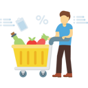 پیش‌نمایش فایل man-doing-grocery-shopping-5489618 از پک فروشگاه‌اینترنتی و خرید