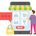 پیش‌نمایش فایل man-doing-online-shopping-from-app-5489608 از پک فروشگاه‌اینترنتی و خرید