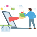 پیش‌نمایش فایل man-getting-online-shopping-delivery-5489610 از پک فروشگاه‌اینترنتی و خرید