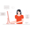 پیش‌نمایش فایل female-customer-support-5508388 از پک پشتیبانی مشتریان