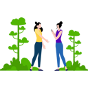 پیش‌نمایش فایل girls-meeting-in-garden-5563841 از پک اکولوژی