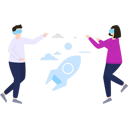 پیش‌نمایش فایل boy-and-girl-working-on-a-space-rocket-5664071 از پک فناوری واقعیت مجازی (تصویرسازی)