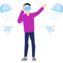 پیش‌نمایش فایل boy-watching-fish-underwater-through-vr-device-5664078 از پک فناوری واقعیت مجازی (تصویرسازی)