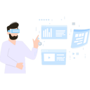 پیش‌نمایش فایل businessman-using-vr-glasses-5664080 از پک فناوری واقعیت مجازی (تصویرسازی)