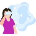 پیش‌نمایش فایل girl-wearing-vr-glasses-and-looking-into-space-5664068 از پک فناوری واقعیت مجازی (تصویرسازی)