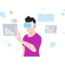 پیش‌نمایش فایل male-analyzing-data-with-vr-glasses-5664076 از پک فناوری واقعیت مجازی (تصویرسازی)