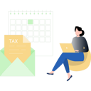 پیش‌نمایش فایل girl-doing-tax-and-payment-work-on-laptop-5663055 از پک کسب و کار