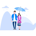 پیش‌نمایش فایل couple-standing-under-umbrella-in-rain-5941270 از پک فصل باران