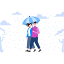 پیش‌نمایش فایل couple-walking-in-rain-with-umbrella-5941261 از پک فصل باران