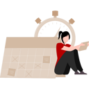 پیش‌نمایش فایل girl-looking-calendar-and-arranging-meetings-6150619 از پک برنامه‌ریزی و اهداف