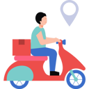 پیش‌نمایش فایل a-boy-is-going-to-deliver-a-parcel-on-a-scooter-6473947 از پک خدمات