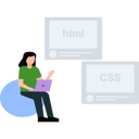 پیش‌نمایش فایل girl-doing-web-development-6473239 از پک توسعه سئو