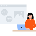 پیش‌نمایش فایل girl-is-using-her-laptop-6473235 از پک توسعه سئو