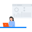 پیش‌نمایش فایل the-girl-is-working-on-the-graph-setting-6473236 از پک توسعه سئو